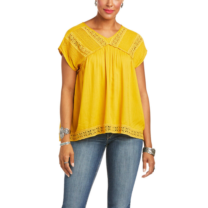 Ariat Hemden Damen - Shindig Gelb ( HLKMN-1298 )